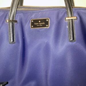 Kate Spade Royal Blue Tote with Black Handles